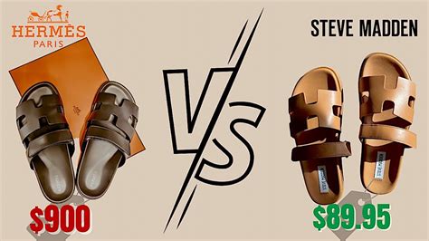 sandals hermes dupe|hermes sandals vs steve madden.